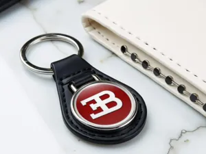 Bugatti Portachiavi Pelle Minimo Robusto Look Drift